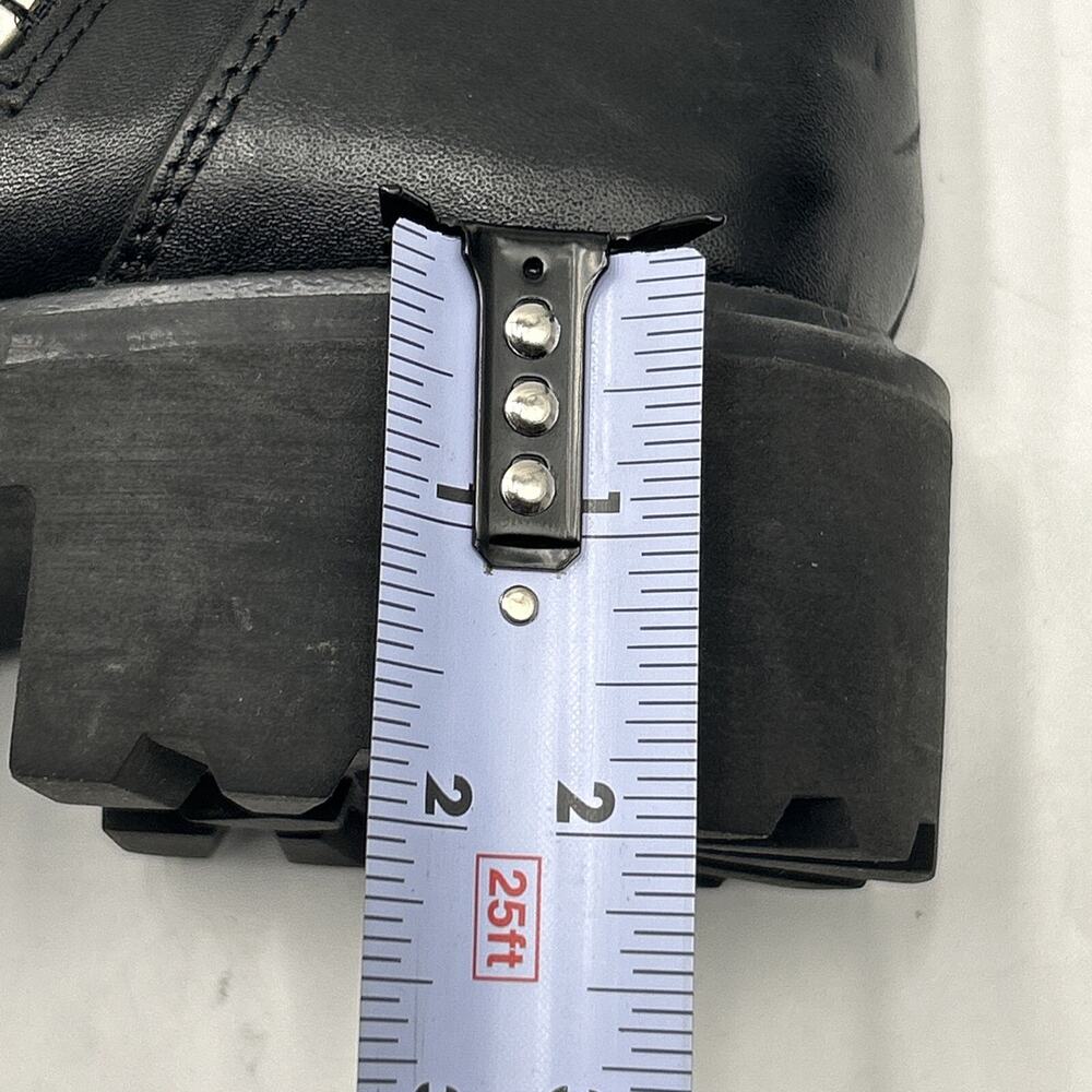 Ash SEVEN Black Leather Over the Knee Boots, Double Zippers Lug Soles, 38/7.5-8M - Picture 10 of 14